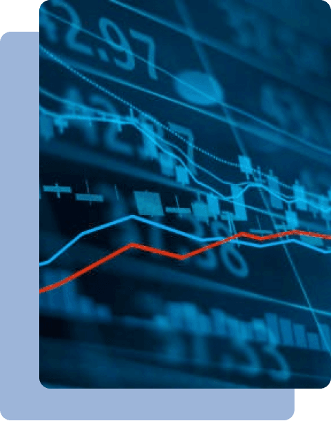 Financial chart and market analysis visual